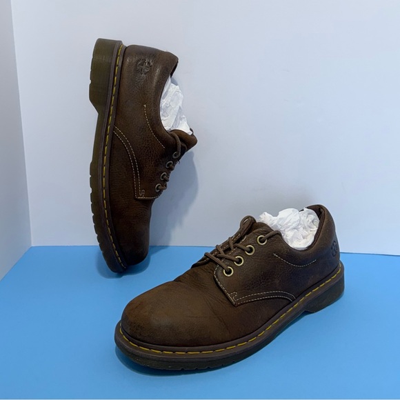 Dr. Martens AWO04 11290 Men's brown Leather Casual Work Shoes lace up S US 11 M